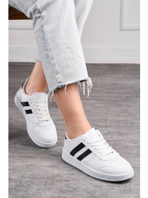 nSTIL Günlük Unisex Spor Ayakkabı Bağcıklı Dikiş Detaylı Hafif Kalın Yüksek Taban Sneaker 5005