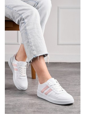 nSTIL Günlük Unisex Spor Ayakkabı Bağcıklı Dikiş Detaylı Hafif Kalın Yüksek Taban Sneaker 5005