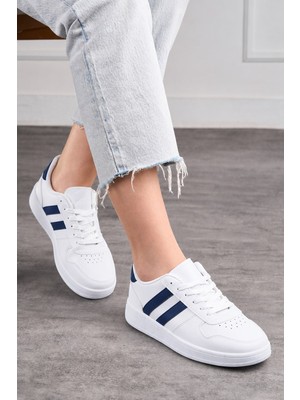 nSTIL Günlük Unisex Spor Ayakkabı Bağcıklı Dikiş Detaylı Hafif Kalın Yüksek Taban Sneaker 5005