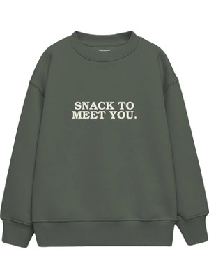 The Lucid Lab Snack To Meet You Çocuk Sweatshirt