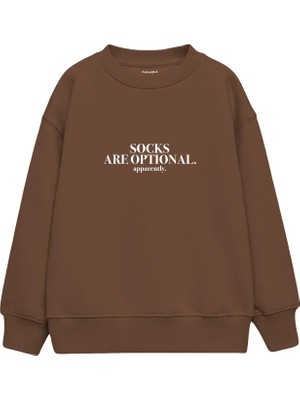 The Lucid Lab Socks Are Optional Çocuk Sweatshirt