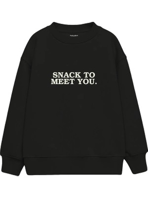 The Lucid Lab Snack To Meet You Çocuk Sweatshirt