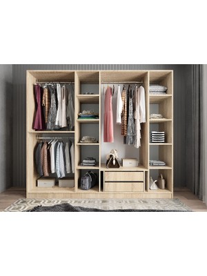 Baramolife Eko 6 Kapaklı Gardırop - G.A.S.E_208