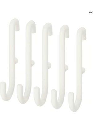 Ikea Çelik, Epoksi/polyester Skadis Kanca Beyaz / 5'li Paket 203.208.02