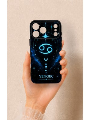 Vip Case iPhone 17 Pro Max Uyumlu Yengeç Burcu Temalı Desenli Silikon Kılıf