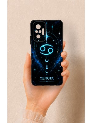 Vip Case Redmi Note 10 Pro Uyumlu Yengeç Burcu Temalı Desenli Silikon Kılıf