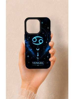 Vip Case iPhone 14 Pro Uyumlu Yengeç Burcu Temalı Desenli Silikon Kılıf