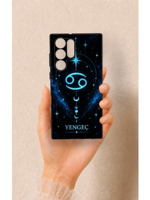 Vip Case Samsung S22 Ultra Uyumlu Yengeç Burcu Temalı Desenli Silikon Kılıf