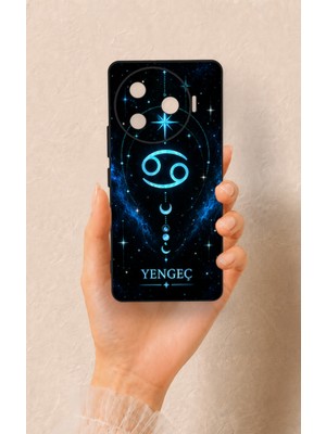 Vip Case Tecno Camon 30 Pro 5g Uyumlu Yengeç Burcu Temalı Desenli Silikon Kılıf