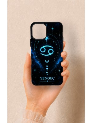 Vip Case iPhone 12-12PRO Uyumlu Yengeç Burcu Temalı Desenli Silikon Kılıf