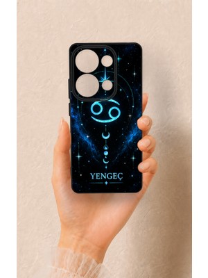 Vip Case Redmi Note 13 Pro 4g Uyumlu Yengeç Burcu Temalı Desenli Silikon Kılıf