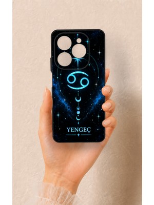 Vip Case Tecno Spark 20 Pro Uyumlu Yengeç Burcu Temalı Desenli Silikon Kılıf