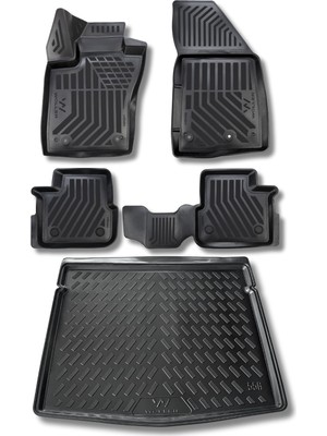 Vionna Wöller Fiat Egea Cross Paspas Bagaj Havuzu 2021 2026 Arası Uyumlu 3D Ultraflex Set