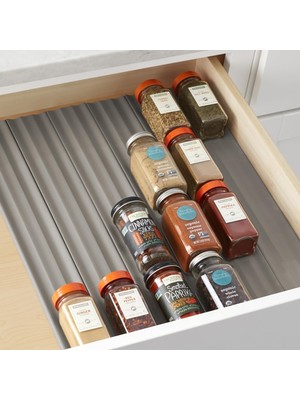 Str Store Spiceliner Baharat Rafı Çekmece Düzenleyici (Universal Fit 10' Rulo), Gri