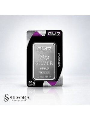 Gmr Marka 50 Gram Külçe Gümüş | Sertifikalı