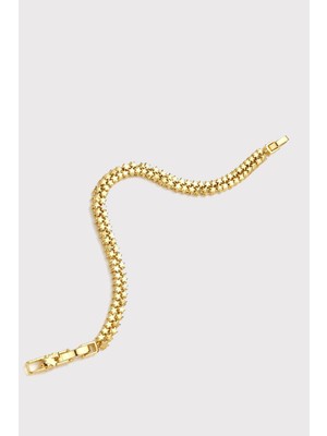 New Obsessions Çift Yıldız Gold Vıp Bileklik