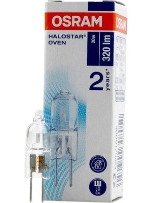 Osram 64425S 20W Iğne Ayaklı Kapsül Halojen Ampul Sarı G4 Duy Tasarruflu Dimlenebilir Ampul 12V