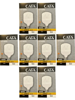 Cata CT-4262 55W 6400K (Beyaz Işık) E27 Duylu LED Torch Ampul (8 Adet)