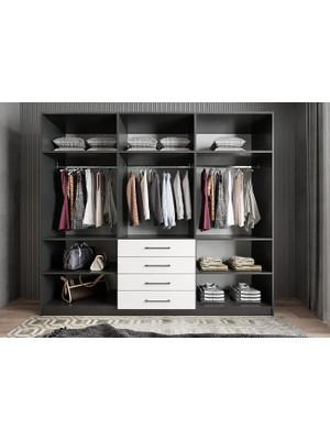 Baramolife Trend 6 Kapaklı Gardırop - Beyaz - G.A.T_240