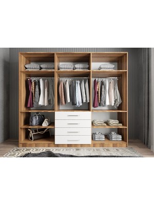 Baramolife Trend 6 Kapaklı Gardırop - Beyaz - G.A.T_240