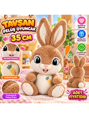 Wisipi 10012 Tavşan Peluş 35CM Oyuncak Peluş