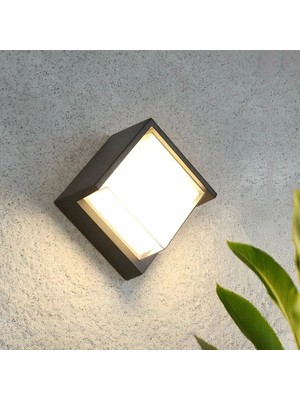 Cata CT-7074 Dominik 15W IP54 Su Geçirmez Dış Mekan LED Aplik Sıva Üstü Duvar Armatürü Günışığı 3200