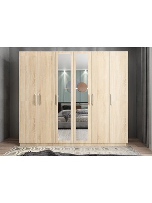 Baramolife Süper 6 Kapaklı Gardırop - G.A.S_208