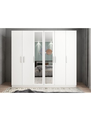 Baramolife Süper 6 Kapaklı Gardırop - G.A.S_208