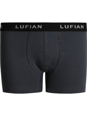 Lufian Dany Erkek Pamuklu Boxer Antrasit