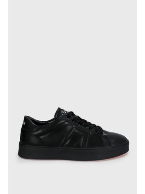Lufian Zeus Erkek Deri Sneaker Ayakkabı Siyah
