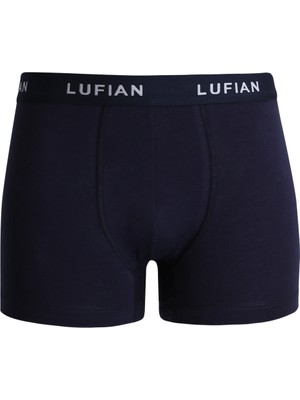 Lufian Dany Erkek Pamuklu Boxer Lacivert