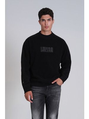 Lufian Vıler Erkek Sweatshirt Siyah