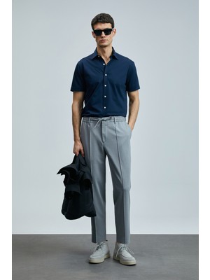 Lufian Sımon Smart Erkek Chino Pantolon Slim Fit Gri