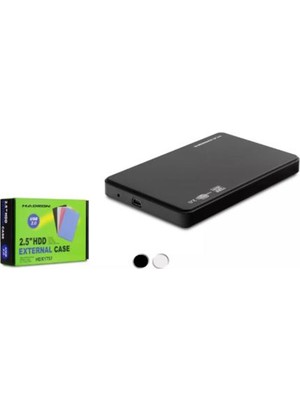 Hadron HDX1757 HDD Kutu Usb2.0 Plastik Sata 2.5" Siyah - Beyaz