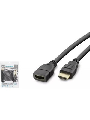Hadron HDX2043 HDMI Uzatma Kablosu 1 M Siyah