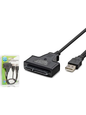 Hadron HDX7516 USB To Sata HDD SSD Dönüştürücü Kablo 2 Tb 38 cm Siyah