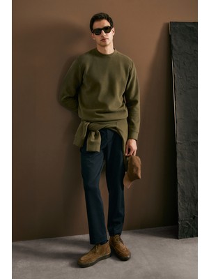 Lufian Logan Erkek Sweatshirt Kahverengi