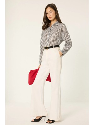 Touche Prive Kareli Oversize Gömlek