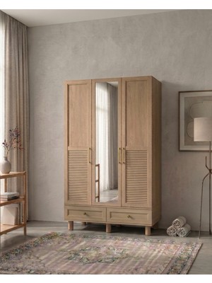 Ozmira Home Vendi 3 Kapılı Aynalı Mdf Gardırop