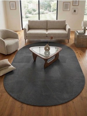 Merinos Elagans Joy Rölyef Bohem Kaymaz Taban Oval  Halı Yolluk Salon, Mutfak ,oda ve Koridor