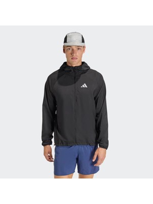 Adidas ADI365 Running Essentials Siyah Erkek Ceket JZ7782