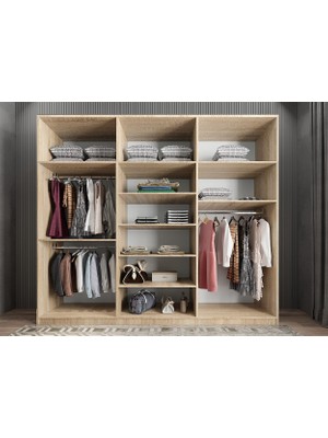 Baramolife Eko Zirve 6 Kapaklı Gardırop - G.A.Z.E_270
