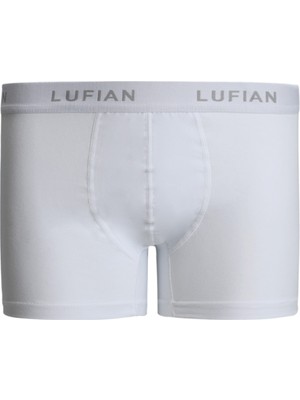Lufian Dany Erkek Pamuklu Boxer Beyaz