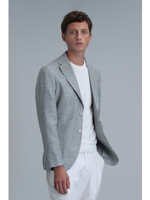 Lufian Class Spor Erkek Blazer Ceket Slim Fit Yeşil