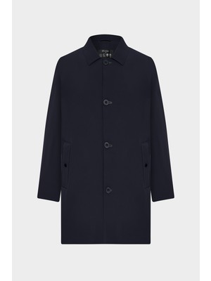 D'S Damat Ds Damat Regular Fit Lacivert Düz Mont