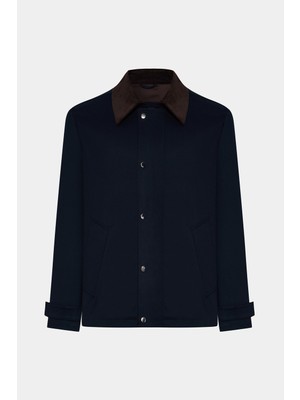 Twn Slim Fit Lacivert Düz Mont