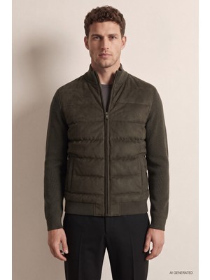D'S Damat Ds Damat Regular Fit Haki Düz Mont