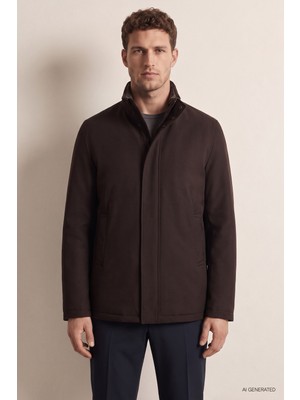 D'S Damat Ds Damat Regular Fit Bordo Düz Mont
