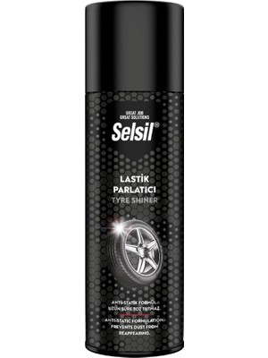 Genel Tedarik Selsil Oto - Araç Lastik Parlatıcı - Temizleyici Sprey 500ML BX40