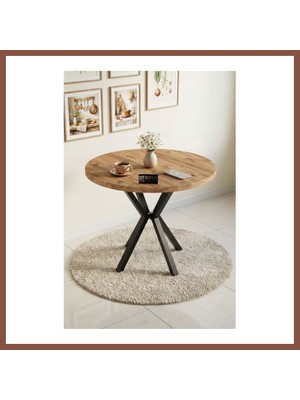 Bezos Yuvarlak Masa Atlantik Kahverengi 90 cm Dry